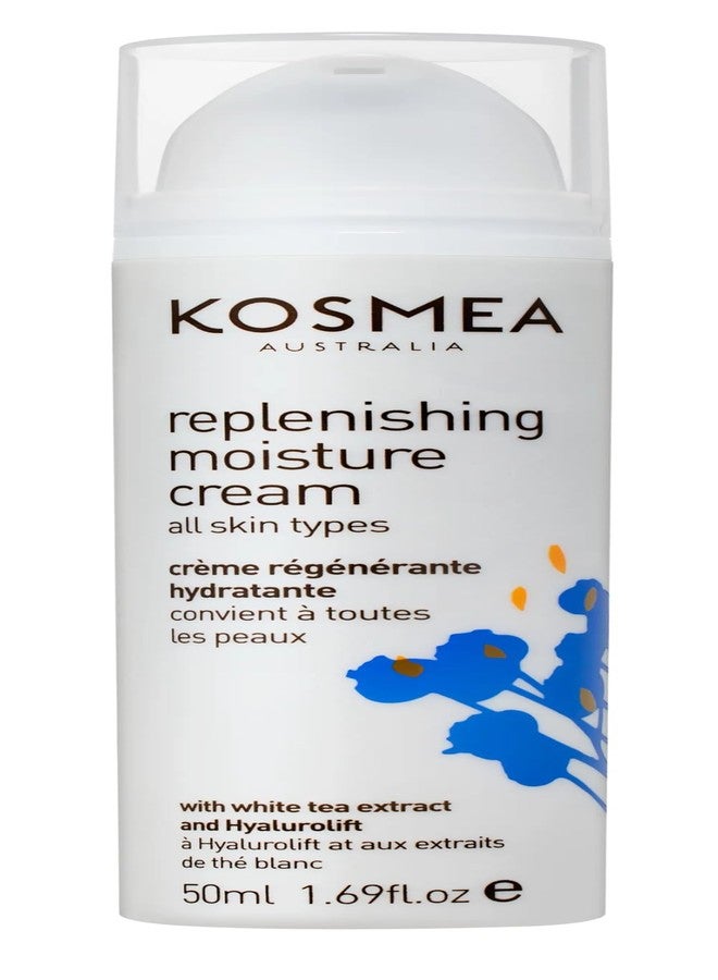 كوسميا كريم كوسميا المرطب المجدد - مرطب طبيعي للوجه مع هيالورولفت وزيت ثمر الورد العضوي المعتمد - فوائد مضادة للشيخوخة - ينعم الخطوط الدقيقة والتجاعيد - 1.7 أونصة سائلة - Image 1